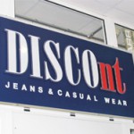 Наружная реклама для Магазина джинсовой одежды "DISCOnt"